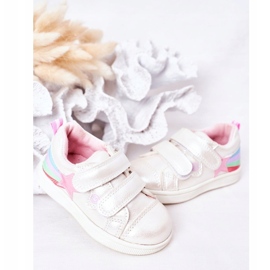 Evento Scarpe sportive per ragazze con una stella 21dz23-3904 bianca bianco 3
