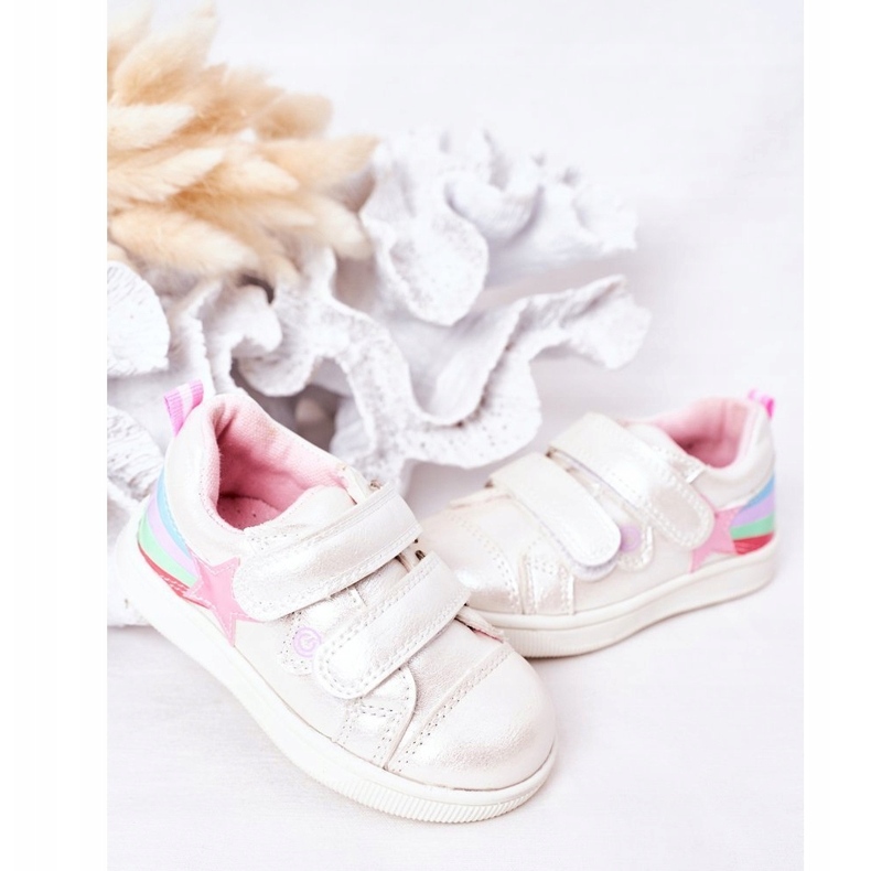Evento Scarpe sportive per ragazze con una stella 21dz23-3904 bianca 3