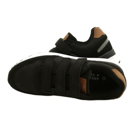 American Club AA15/22 Scarpe sportive con velcro nere nero 4