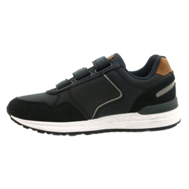 Scarpe sportive in velcro American Club AA15/22 Blu navy 1