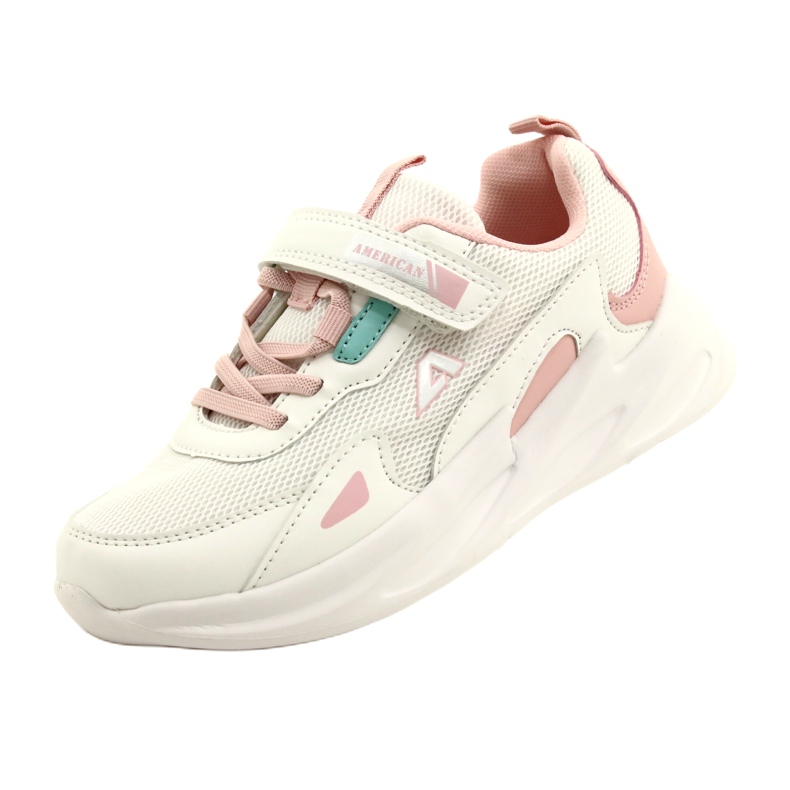 Scarpe sportive bianche American Club AA22/22 alla moda bianco 3