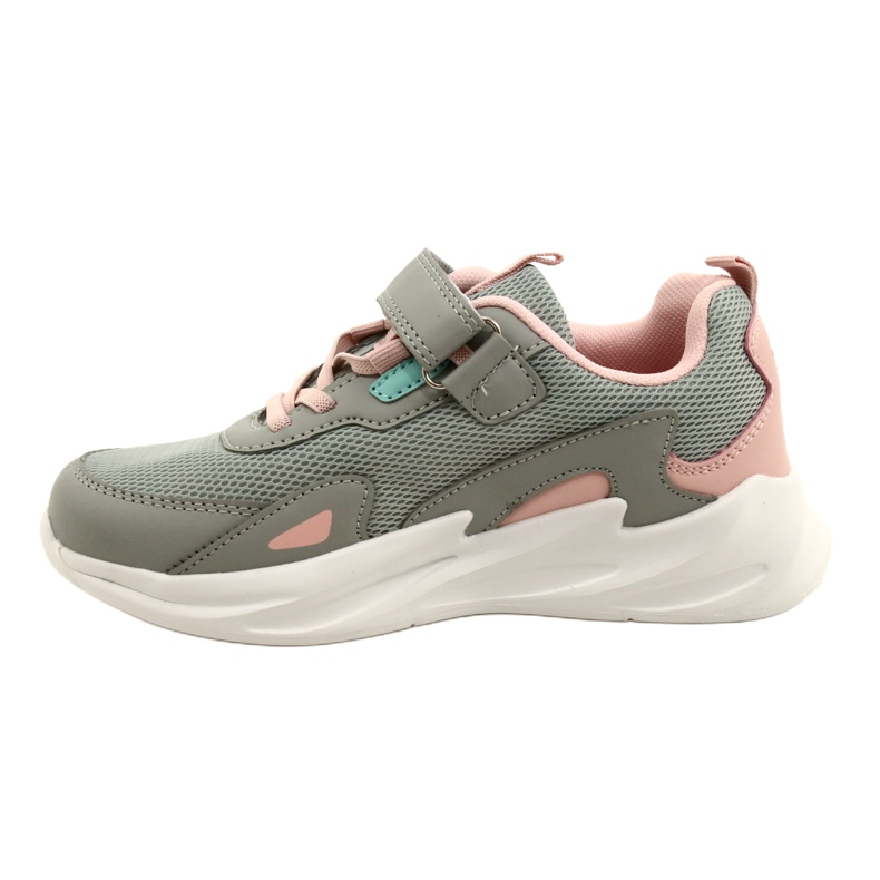 Alla moda American Club AA22 / 22 Scarpe sportive grigie rosa 1
