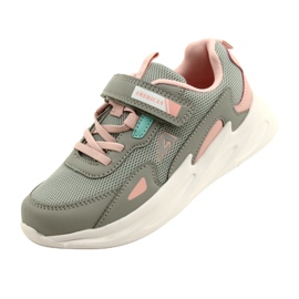 Alla moda American Club AA22 / 22 Scarpe sportive grigie rosa 3