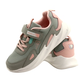 Alla moda American Club AA22 / 22 Scarpe sportive grigie rosa 5