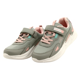 Alla moda American Club AA22 / 22 Scarpe sportive grigie rosa 2