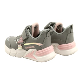 American Club Scarpe sportive in velcro con ologramma AA24/22 GRIGIO 5