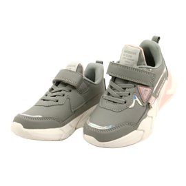 American Club Scarpe sportive in velcro con ologramma AA24/22 GRIGIO 2
