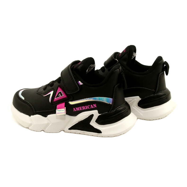 American Club Scarpe sportive in velcro con ologramma AA24/22 nero 5