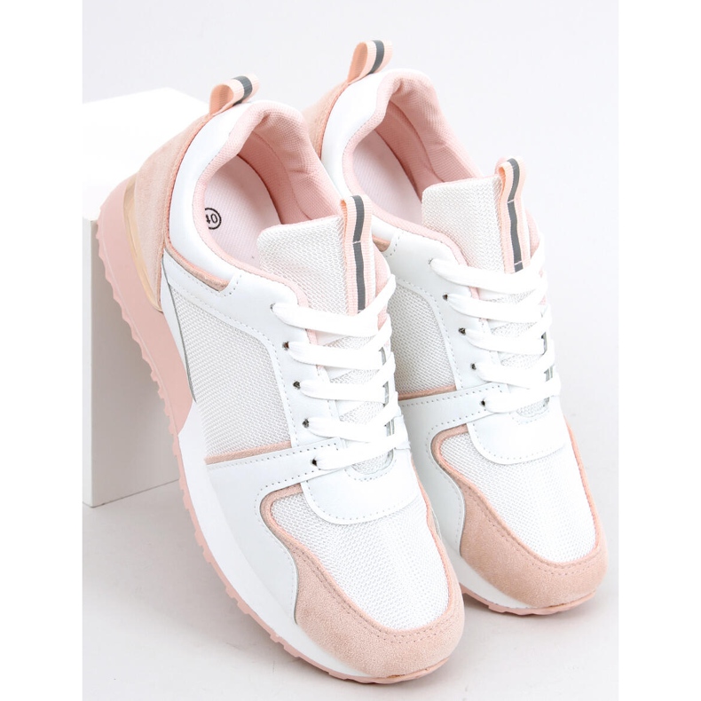 Sneakers Montse Pink bianca rosa 1