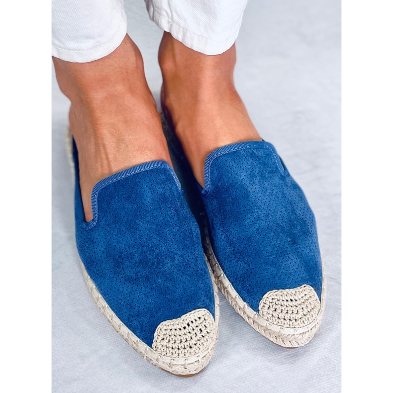 CARMEN Ciabatte espadrillas da donna blu 1