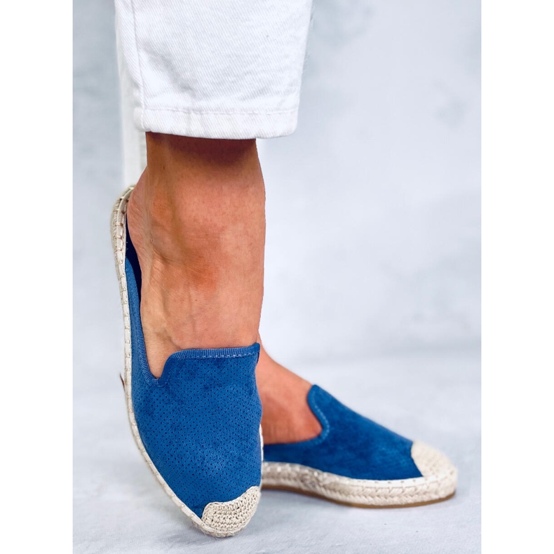 CARMEN Ciabatte espadrillas da donna blu 2