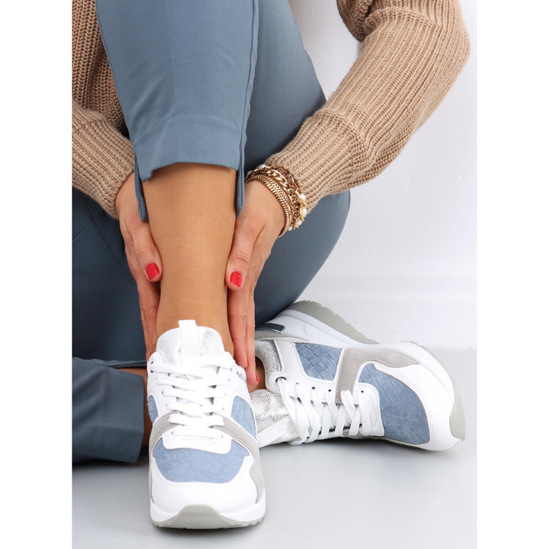 Scarpe sportive con zeppa Adan Blue multicolore 1