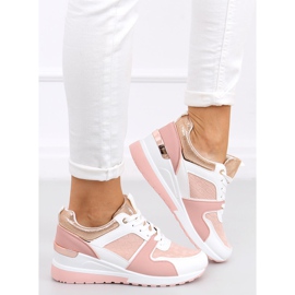 Adan Scarpe sportive con zeppa rosa multicolore 2