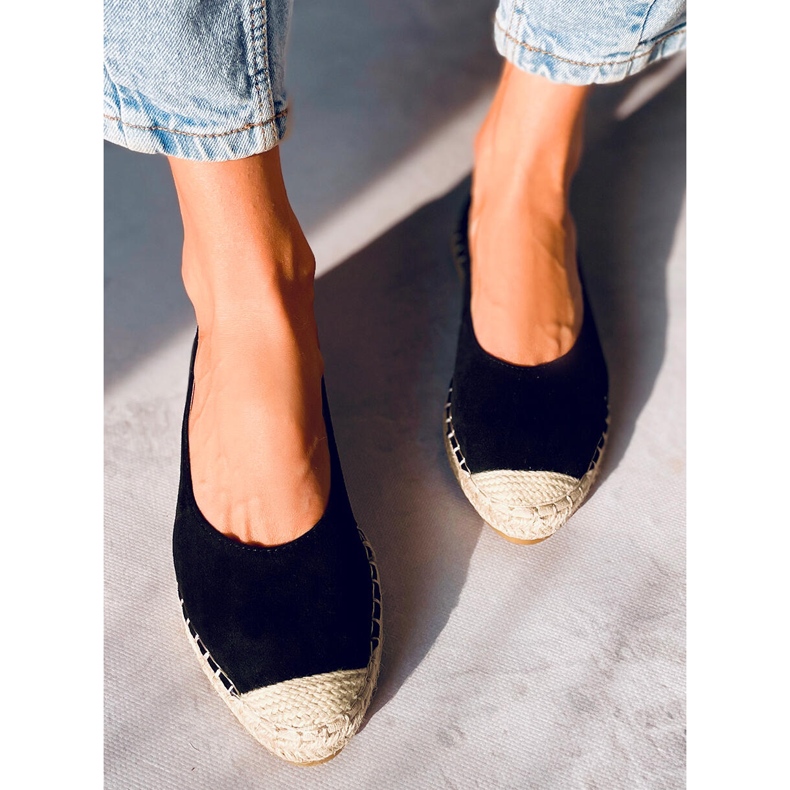 Camino Espadrillas da donna nere nero 1