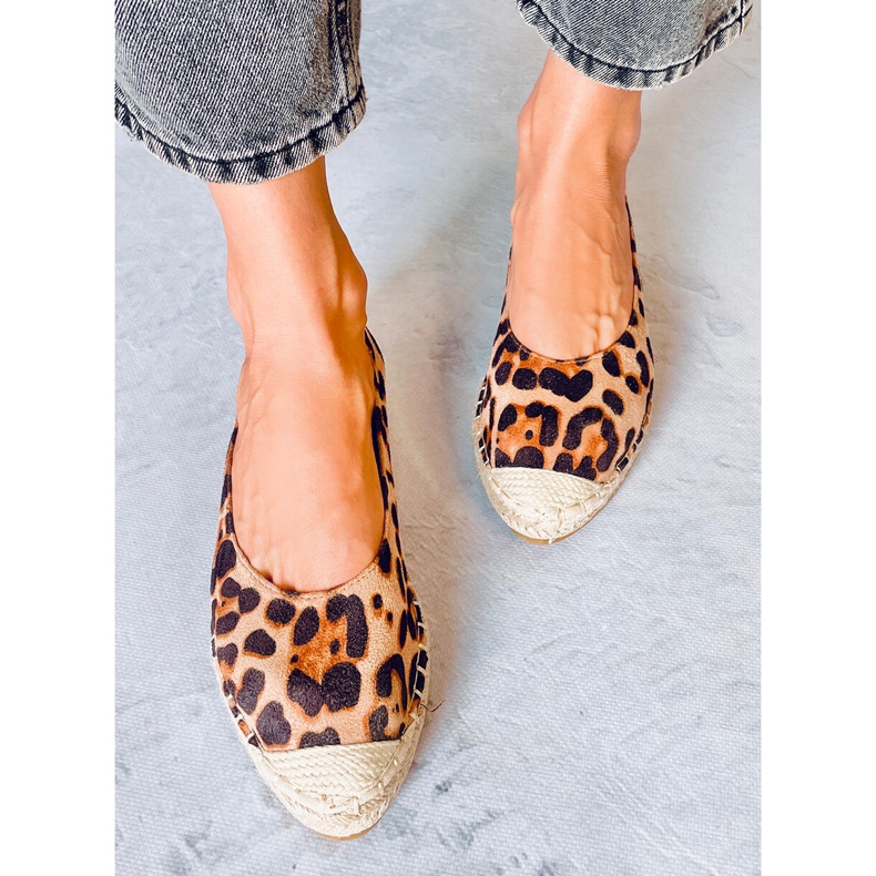 Espadrillas da donna Camino Leopard marrone 1