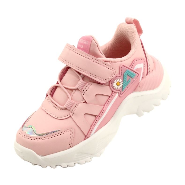 American Club Velcro con ologramma AA25/22 rosa 3