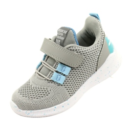 Scarpe sportive con velcro American Club RD13/22 Grigie grigio 3