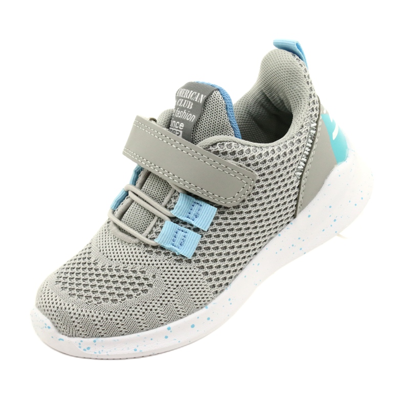 Scarpe sportive con velcro American Club RD13/22 Grigie grigio 3