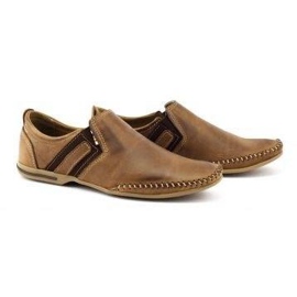 KOMODO Scarpe da uomo in pelle 711 marrone 3