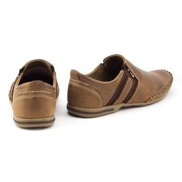 KOMODO Scarpe da uomo in pelle 711 marrone 5