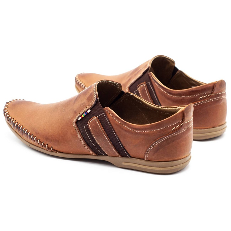 KOMODO Scarpe da uomo in pelle 711 marrone 7