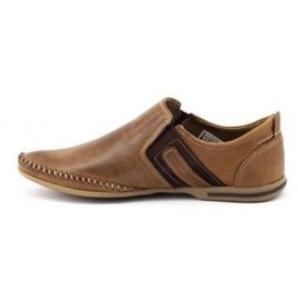 KOMODO Scarpe da uomo in pelle 711 marrone 2