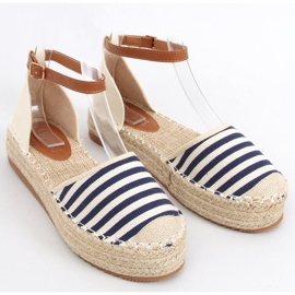 Gema Espadrillas a righe blu blu navy 1