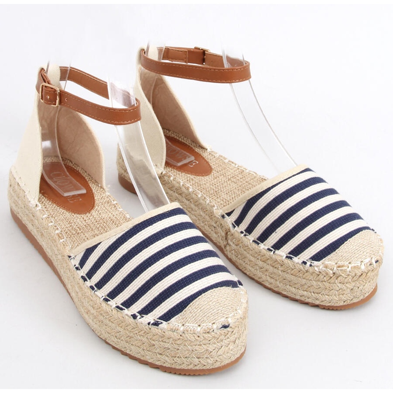Gema Espadrillas a righe blu blu navy 1