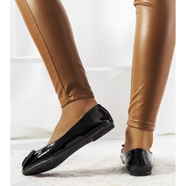 Ballerine Flynn in vernice nera nero 1