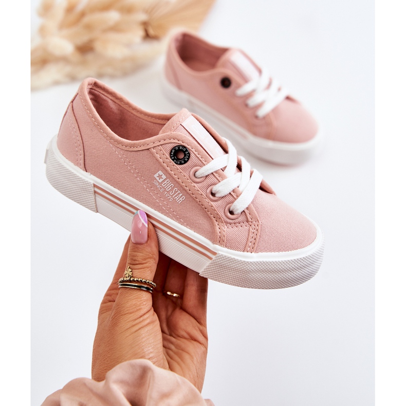 Sneakers basse da bambino Big Star JJ374171 Rosa 1