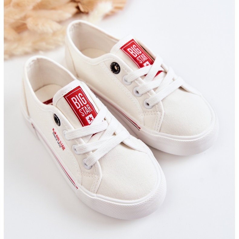 Sneakers basse da bambino Big Star JJ374170 Bianche bianco 2