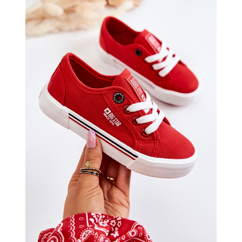 Sneakers basse da bambino Big Star JJ374172 Rosse rosso 1