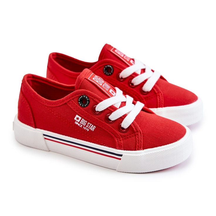 Sneakers basse da bambino Big Star JJ374172 Rosse rosso 2