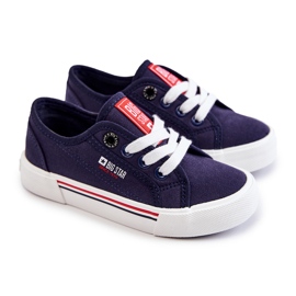 Sneakers basse da bambino Big Star JJ374173 Blu Navy 2