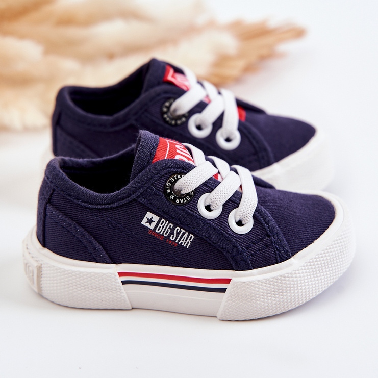 Sneakers basse da bambino Big Star JJ374163 Blu Navy 2