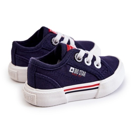 Sneakers basse da bambino Big Star JJ374163 Blu Navy 1