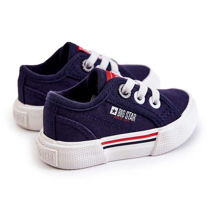 Sneakers basse da bambino Big Star JJ374163 Blu Navy 1
