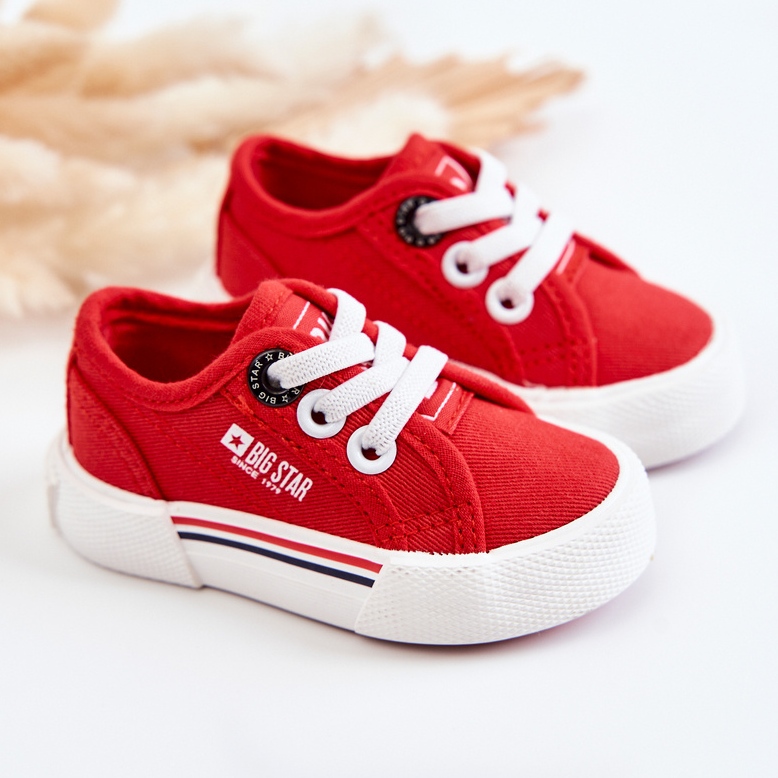 Sneakers basse da bambino Big Star JJ374162 Rosse rosso 2