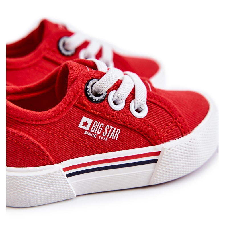 Sneakers basse da bambino Big Star JJ374162 Rosse rosso 1