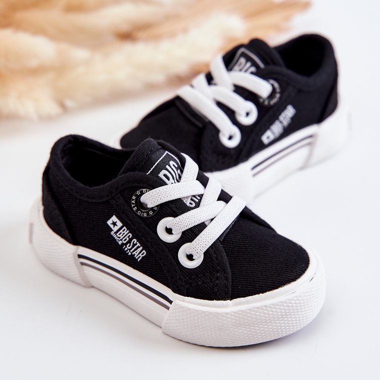 Sneakers basse da bambino nere Big Star JJ374164 nero 2