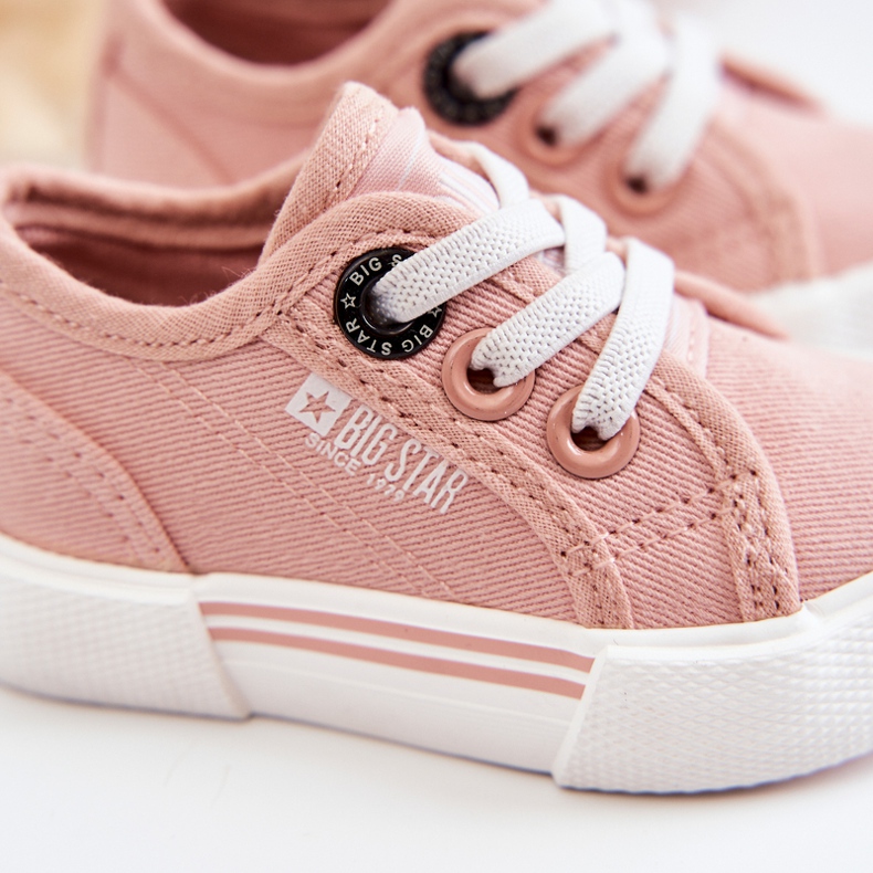 Sneakers basse da bambino Big Star JJ374161 Rosa 1