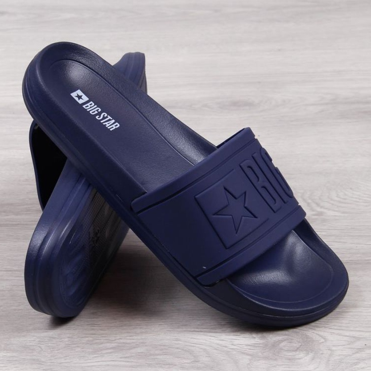 Ciabatte da spiaggia in gomma Big Star Jr DD374155 blu navy 1