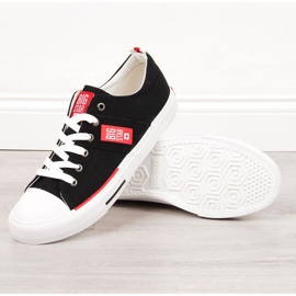 Sneakers basse in tessuto Big Star M HH174039 nere nero 1