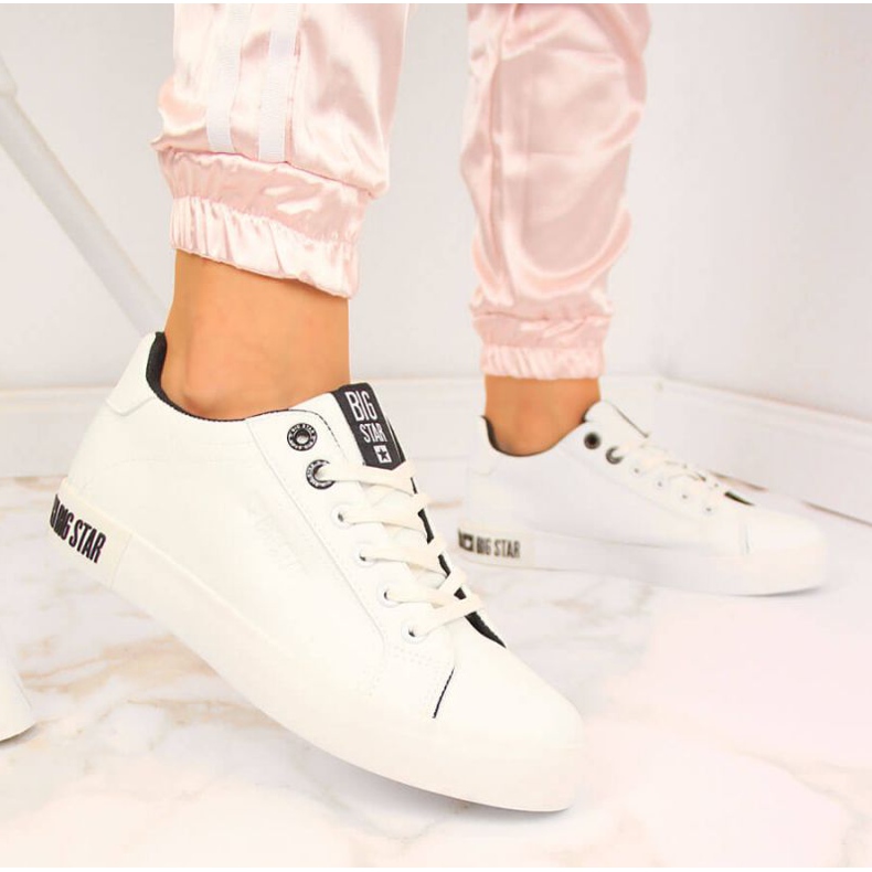Sneakers basse con ecopelle Big Star W II274031 bianca 2