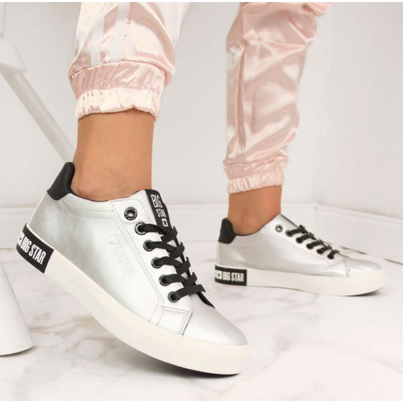 Sneakers basse con ecopelle Big Star W II274034 silver argento 2