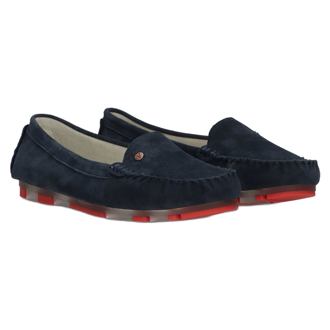 Mocassini in pelle Filippo DP2037/22 NV RD Blu navy rosso 4