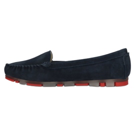 Mocassini in pelle Filippo DP2037/22 NV RD Blu navy rosso 2