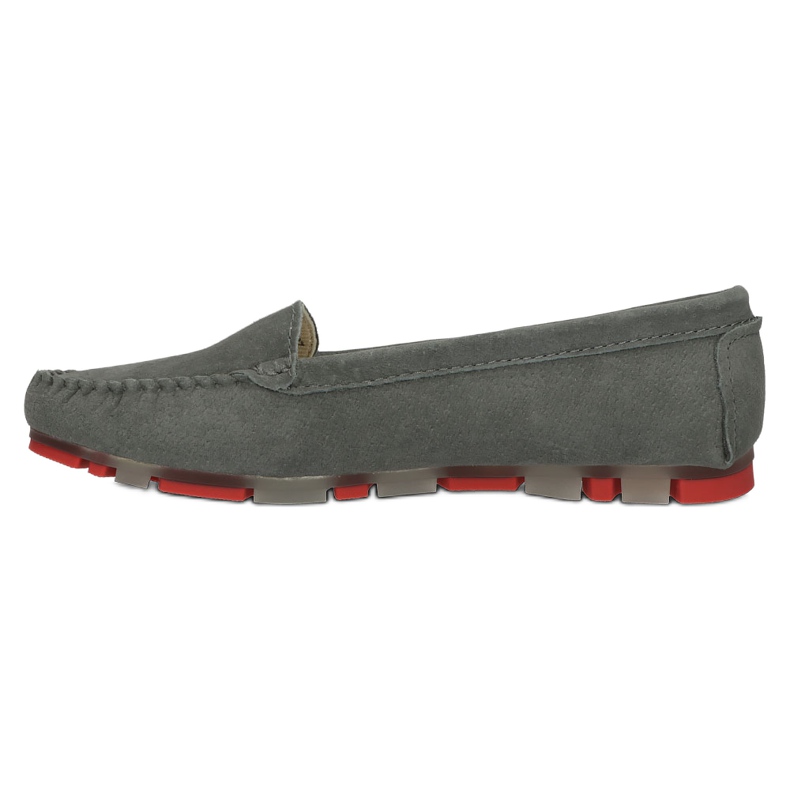 Mocassini in pelle Filippo DP2037/22 GR RD Grigio rosso 3