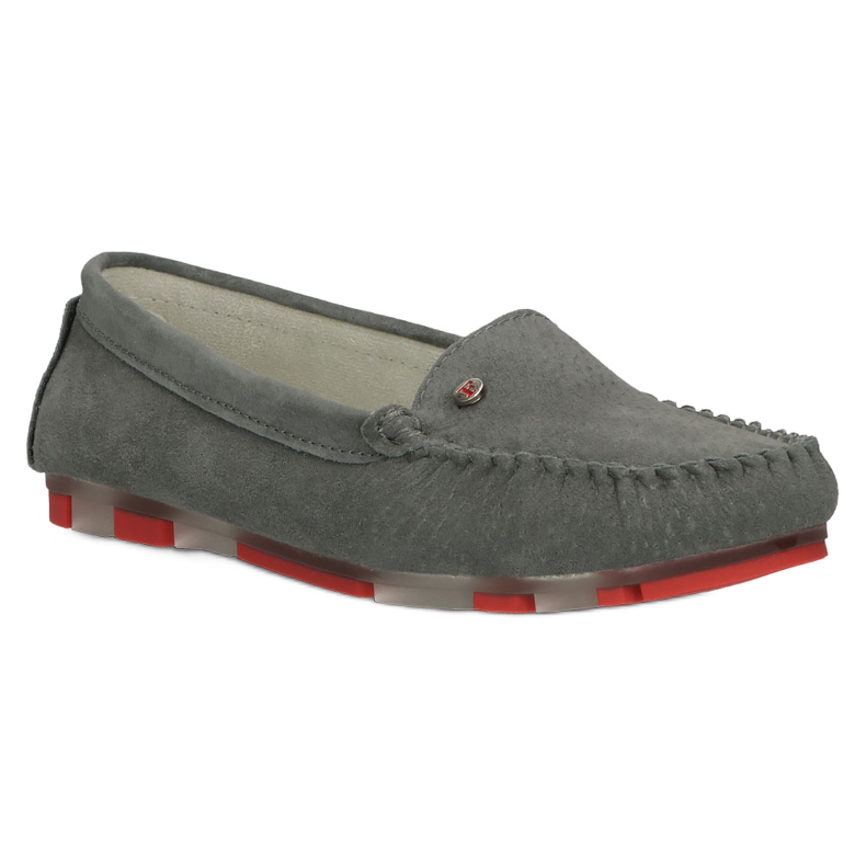 Mocassini in pelle Filippo DP2037/22 GR RD Grigio rosso 1