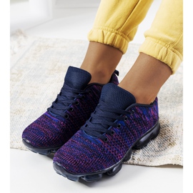 Anya scarpe da ginnastica viola blu navy rosa 1